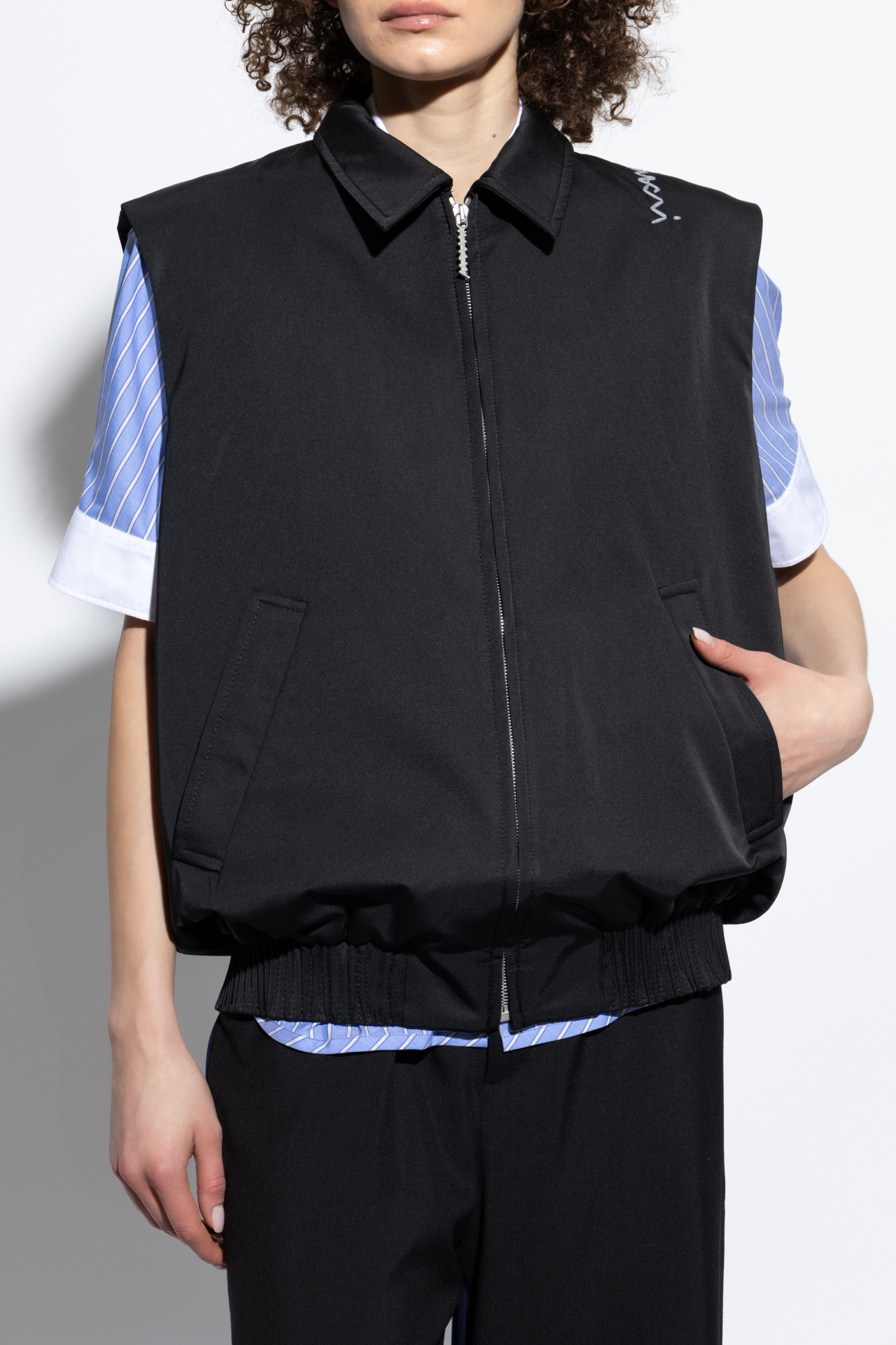 Black Vest with logo Marni - Vitkac AS